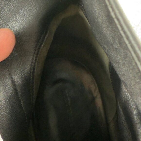 Alexander Wang Sleek Black Heeled Leather Boots Size 7 US - Picture 14 of 16